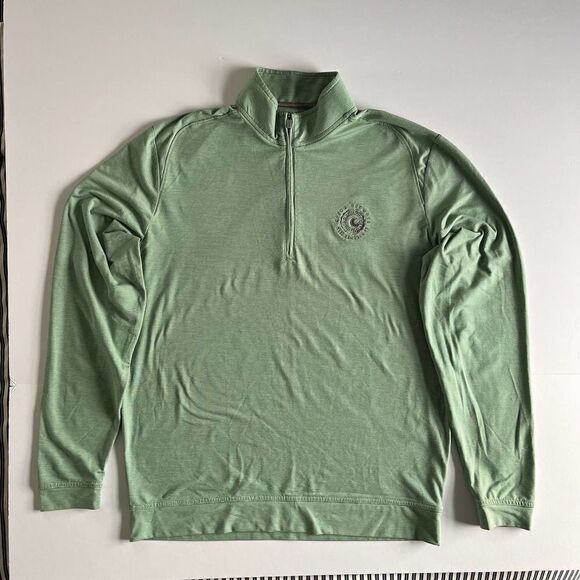 johnnie-O x Cisco Brewers Nantucket Vaughn Striped Performance Zip Men's Small - Picture 2 of 14